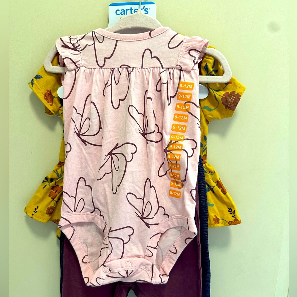 NWT Carter’s Baby Girls 4 piece set